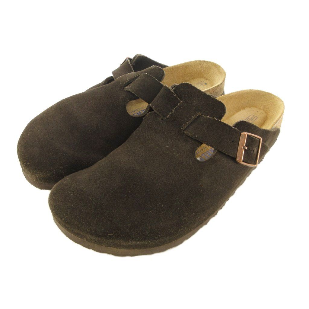 ビルケンシュトック BIRKENSTOCK ボストン サンダル スエード モカ ダークブラウン 28