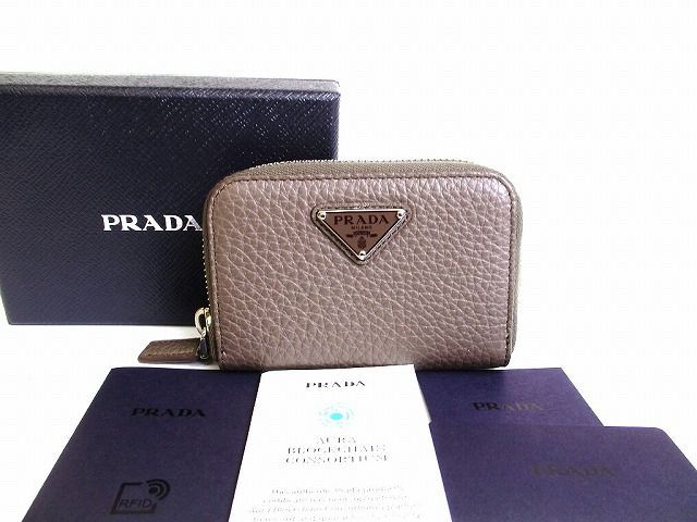 プラダ PRADA ヴィッテロダイノ レザー コインケース 小銭入れ メンズ レディース 【未使用保管品】