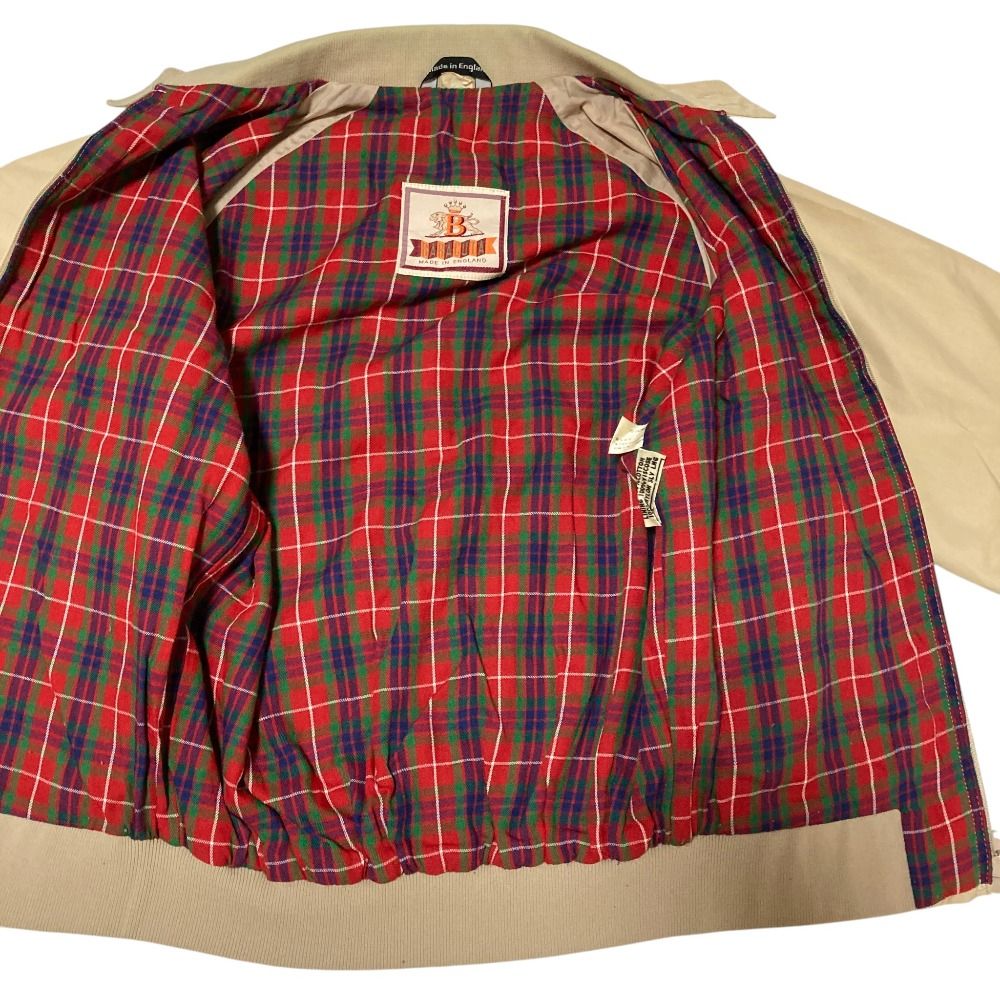 良品 Baracuta バラクータ G9 裏地チェック柄 スイングトップ