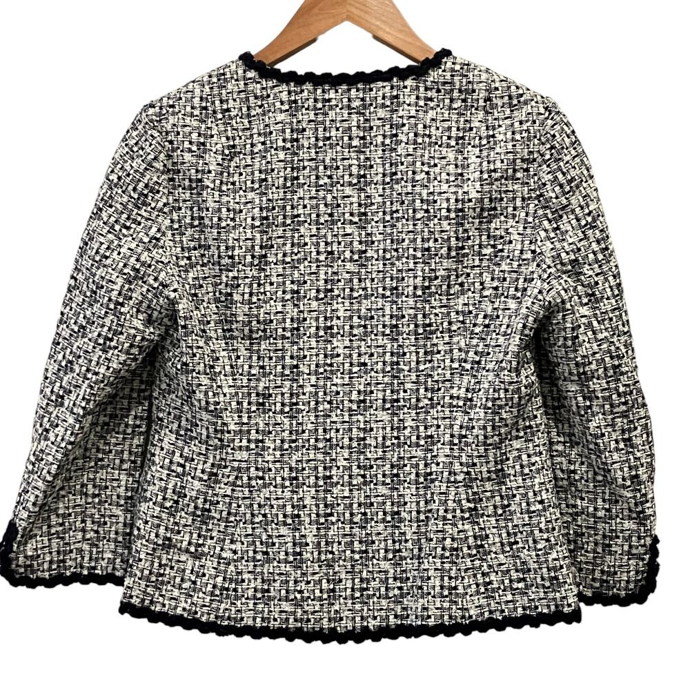 美品 miss ashida ミスアシダ ノーカラー ツイードジャケット CJ1552