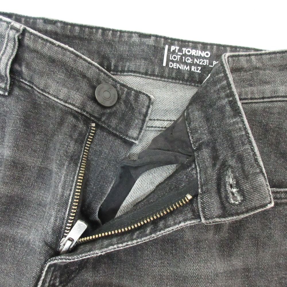 美品 PT TORINO ピーティートリノ SWING ストレッチ スリム デニムパンツ ジーンズ W29 ブラック メンズ 古着 中古 USED 美品 PT TORINO ピーティートリノ SWING ストレッチ スリム デニム