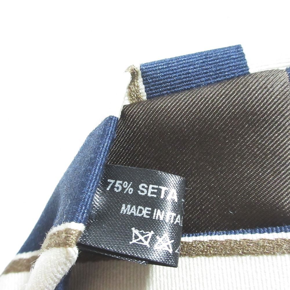美品 stefanobigi ステファノビジ シルクコットン レジメンタル