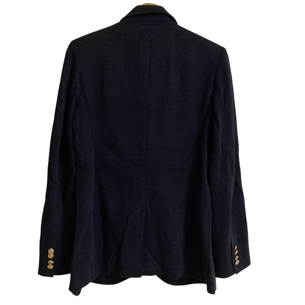 ポロラルフローレン エンブレム 2Bテーラードジャケット ブラック サイズ2 POLO RALPH LAUREN ポロラルフローレン エンブレム ニット テーラード