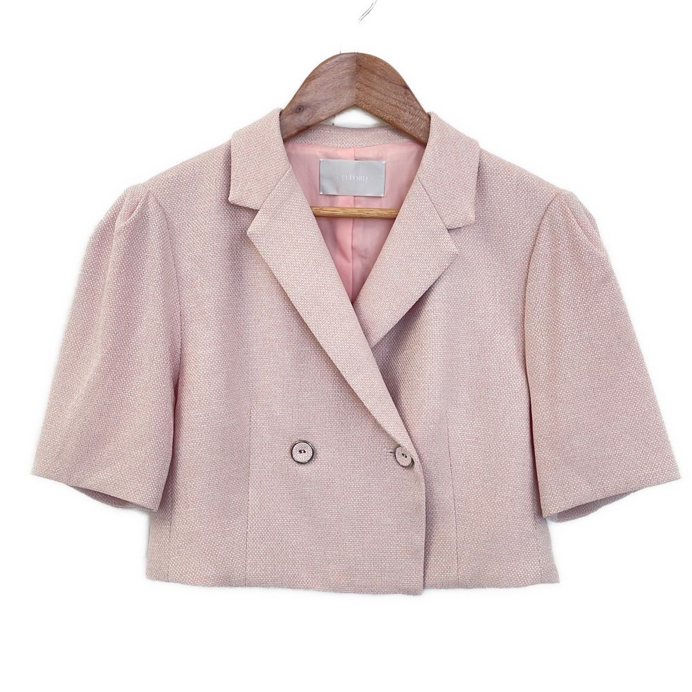 美品 CELFORD セルフォード リネンライクショートジャケット スカート 