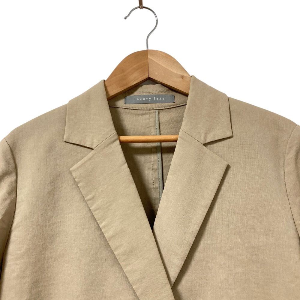 25SS theory luxe ラッシュリネンアディソンジャケット 36 新品同様 25SS theory luxe セオリーリュクス LUSH LINEN ADISON