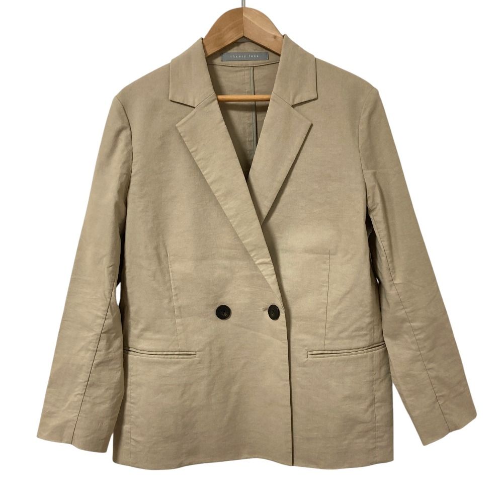 25SS theory luxe ラッシュリネンアディソンジャケット 36 新品同様 25SS theory luxe セオリーリュクス LUSH LINEN ADISON