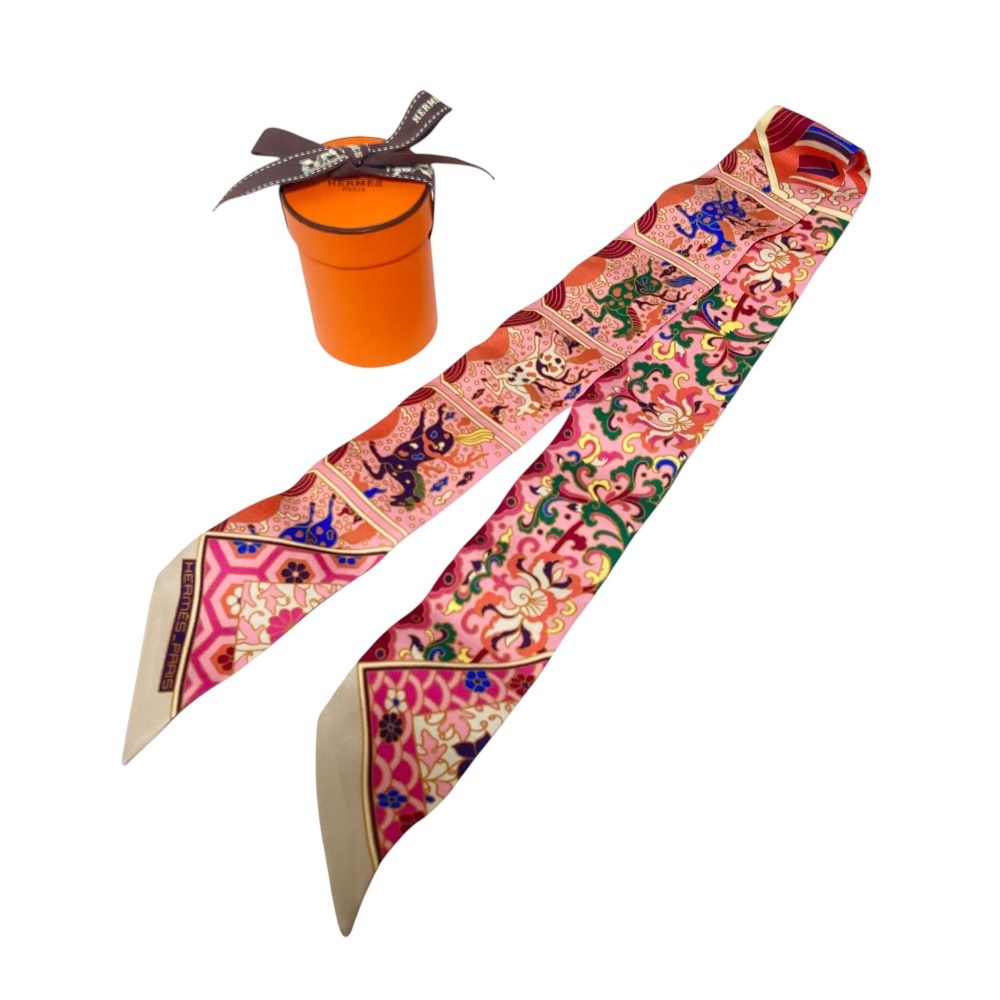 エルメス ツイリー スカーフ 王室のコレクション　2本セット 良品 HERMES エルメス Collections Imperiales 王室のコレクション