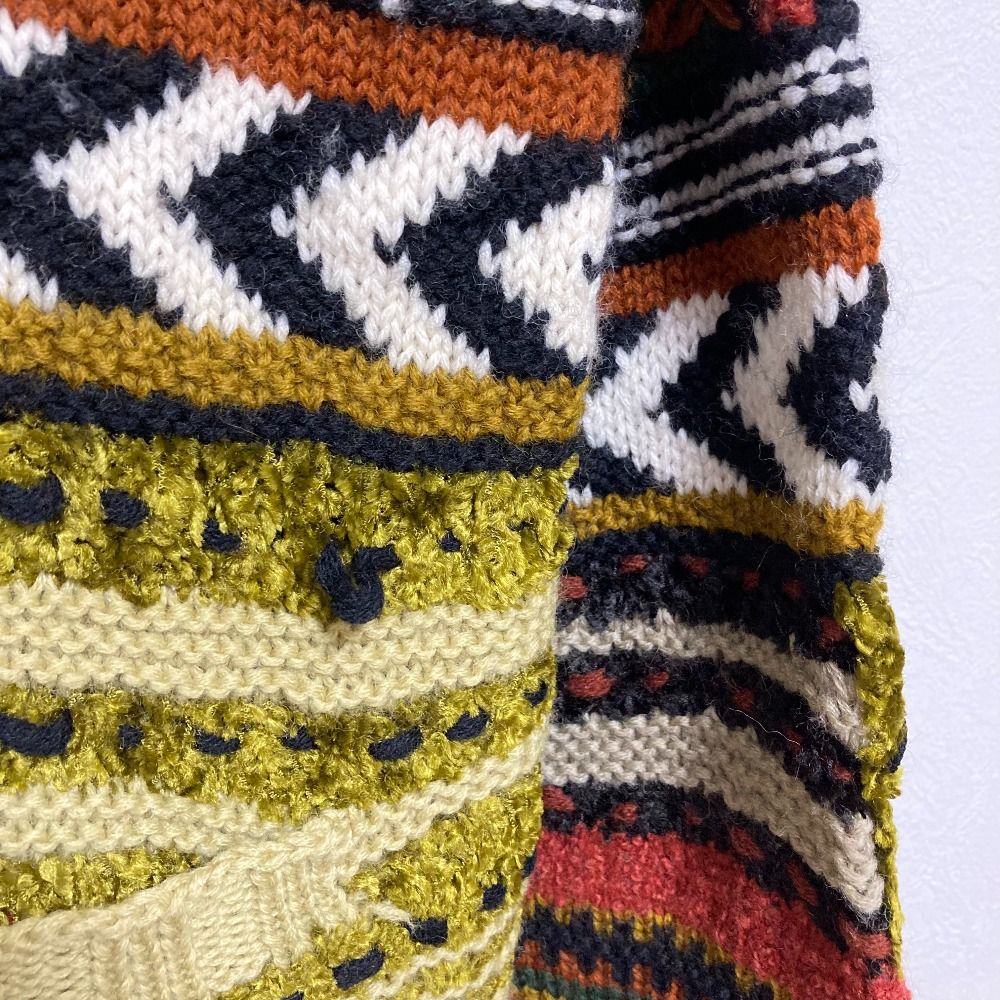 良品 FICCE フィッチェ ドン小西 ヨシユキコニシ ハンドニット レトロ