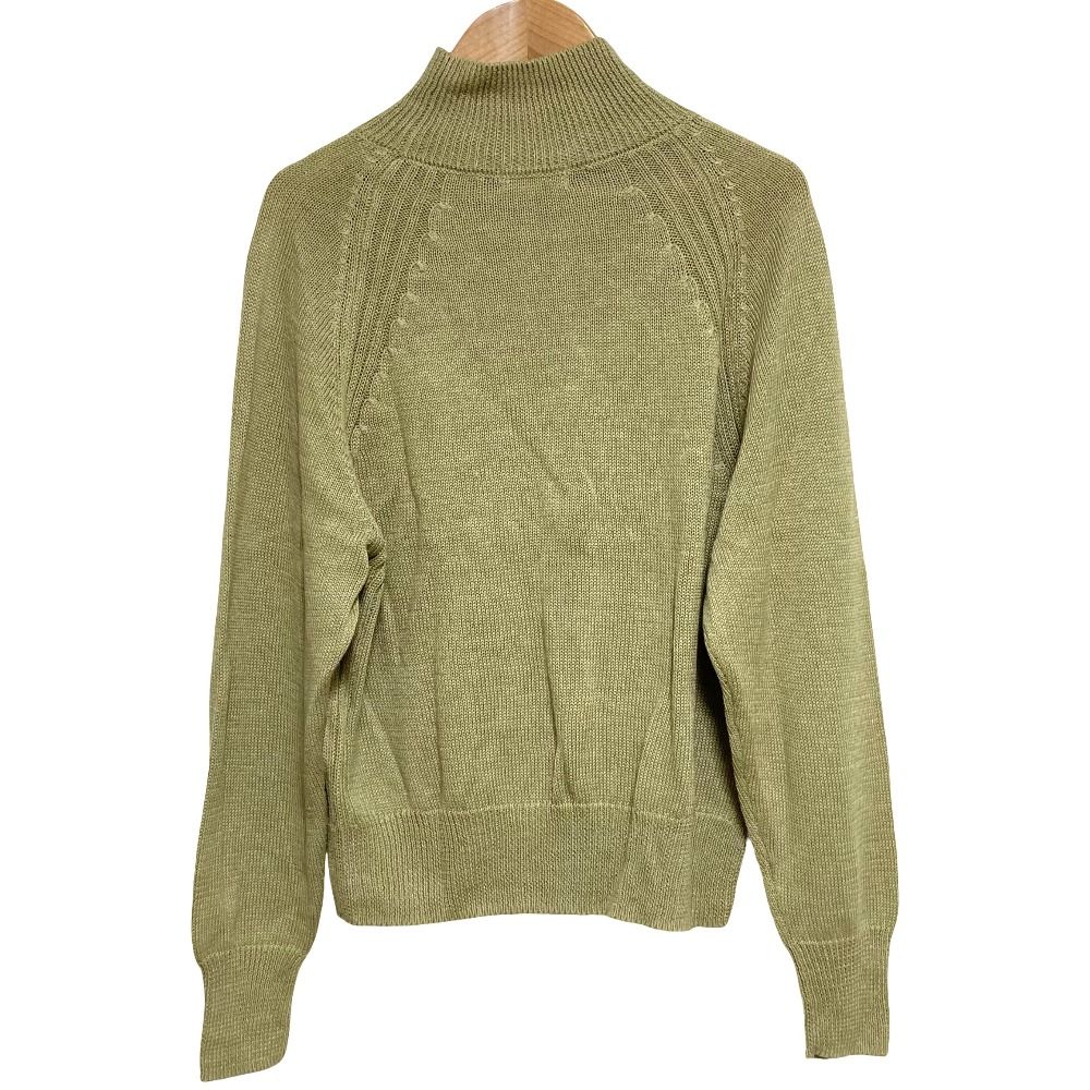 マーガレットハウエル　リネンコットンタートルニット 美品 23SS MARGARET HOWELL マーガレットハウエル リネンコットン