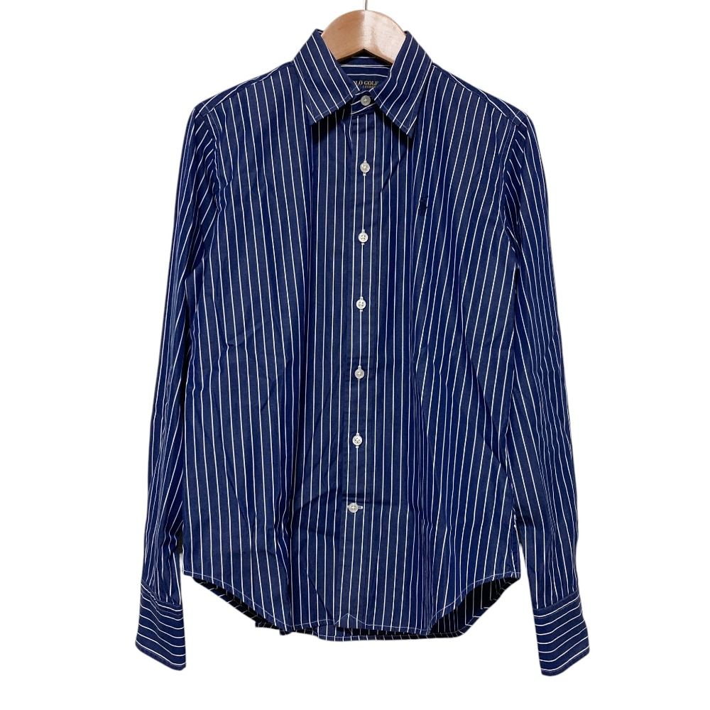 Ralph Lauren Golf ポロシャツ L ネイビー ストライプ 美品 POLO GOLF RALPH LAUREN ラルフローレンゴルフ ポニー ストライプ