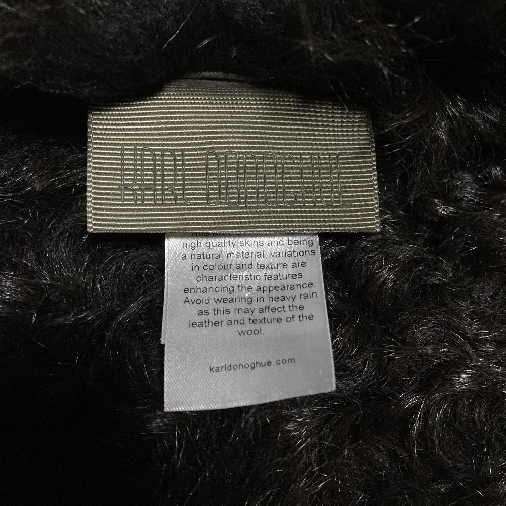 美品 KARL DONOGHUE カールドノヒュー ムートン ストール ショール