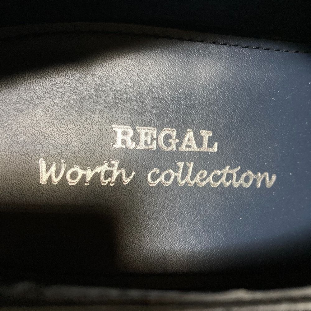 美品 REGAL リーガル ウイングチップ メダリオン レザーシューズ V106