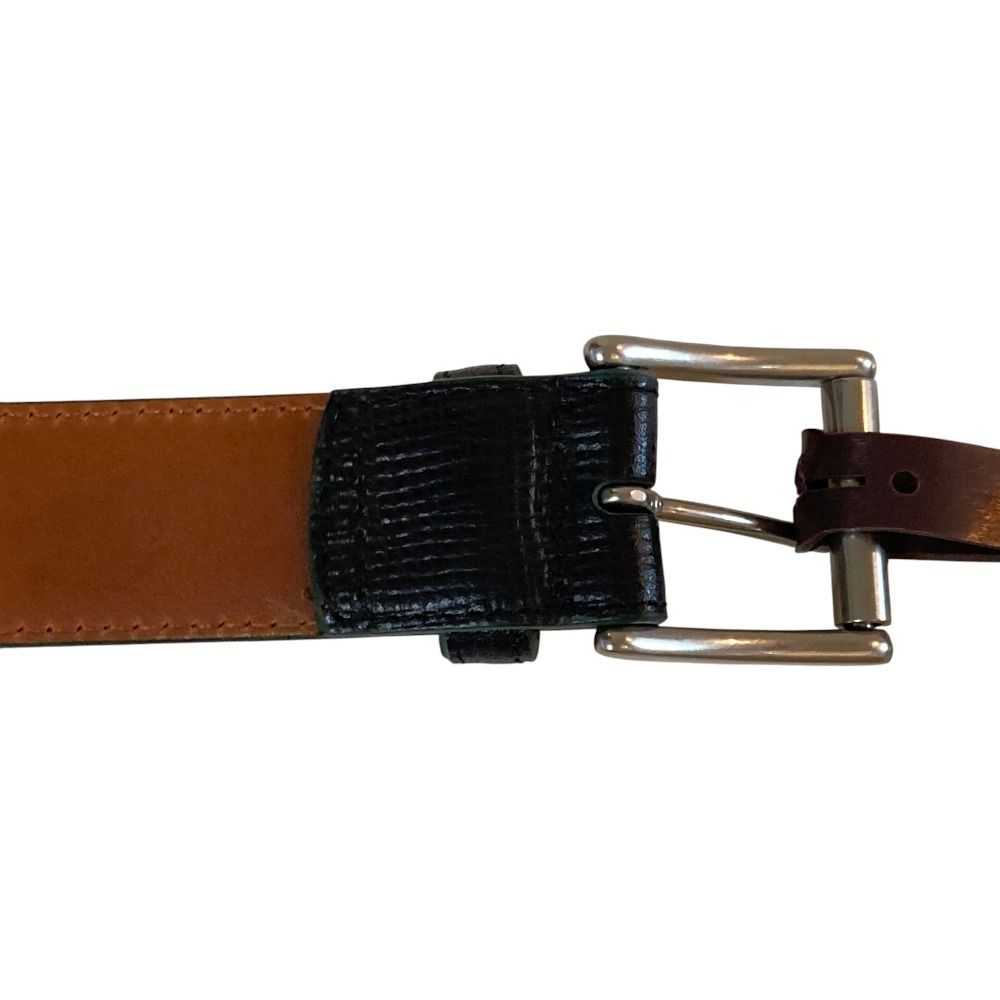 未使用 COACH コーチ レザーベルト 95cm 38inch ブラック メンズ 古着