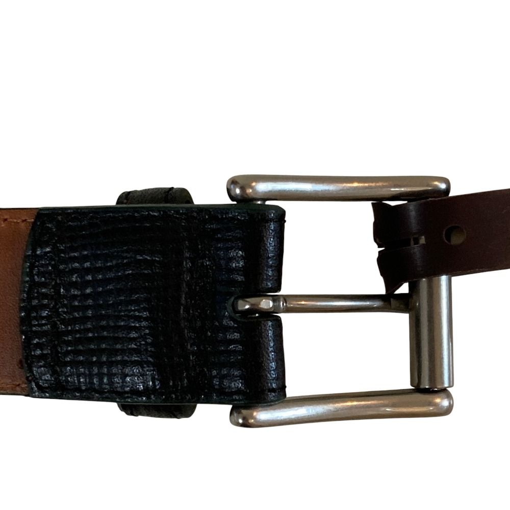 未使用 COACH コーチ レザーベルト 95cm 38inch ブラック メンズ 古着