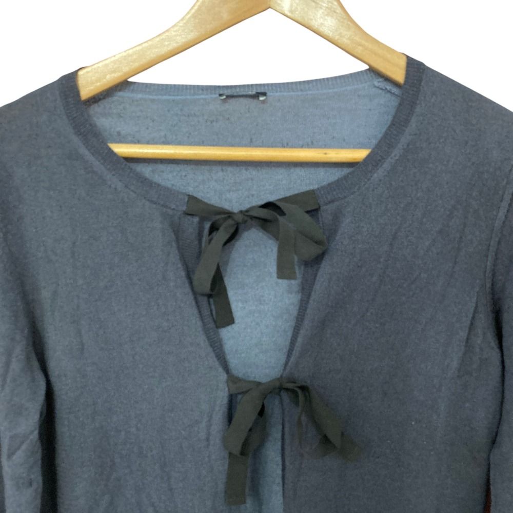美品 JIL SANDER NAVY ジルサンダーネイビー カシミヤシルク ニット
