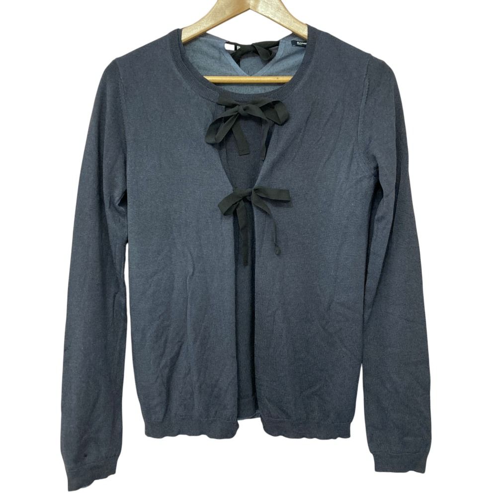 美品 JIL SANDER NAVY ジルサンダーネイビー カシミヤシルク ニット
