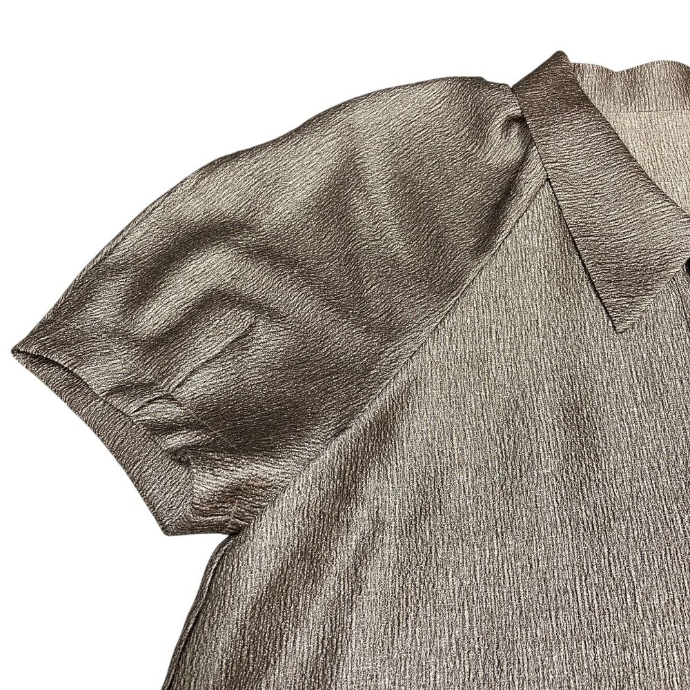 未使用 24SS MACHATT マチャット メタリックパフスリーブブラウス