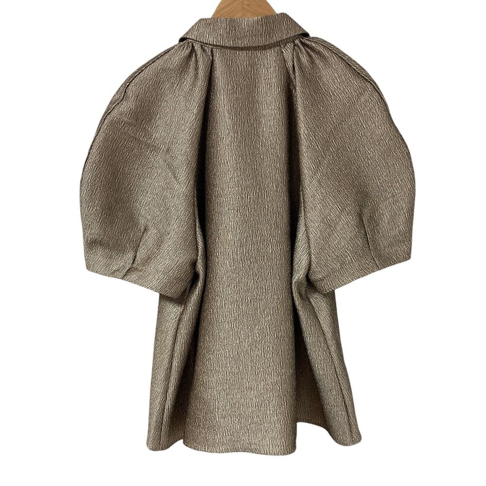 未使用 24SS MACHATT マチャット メタリックパフスリーブブラウス