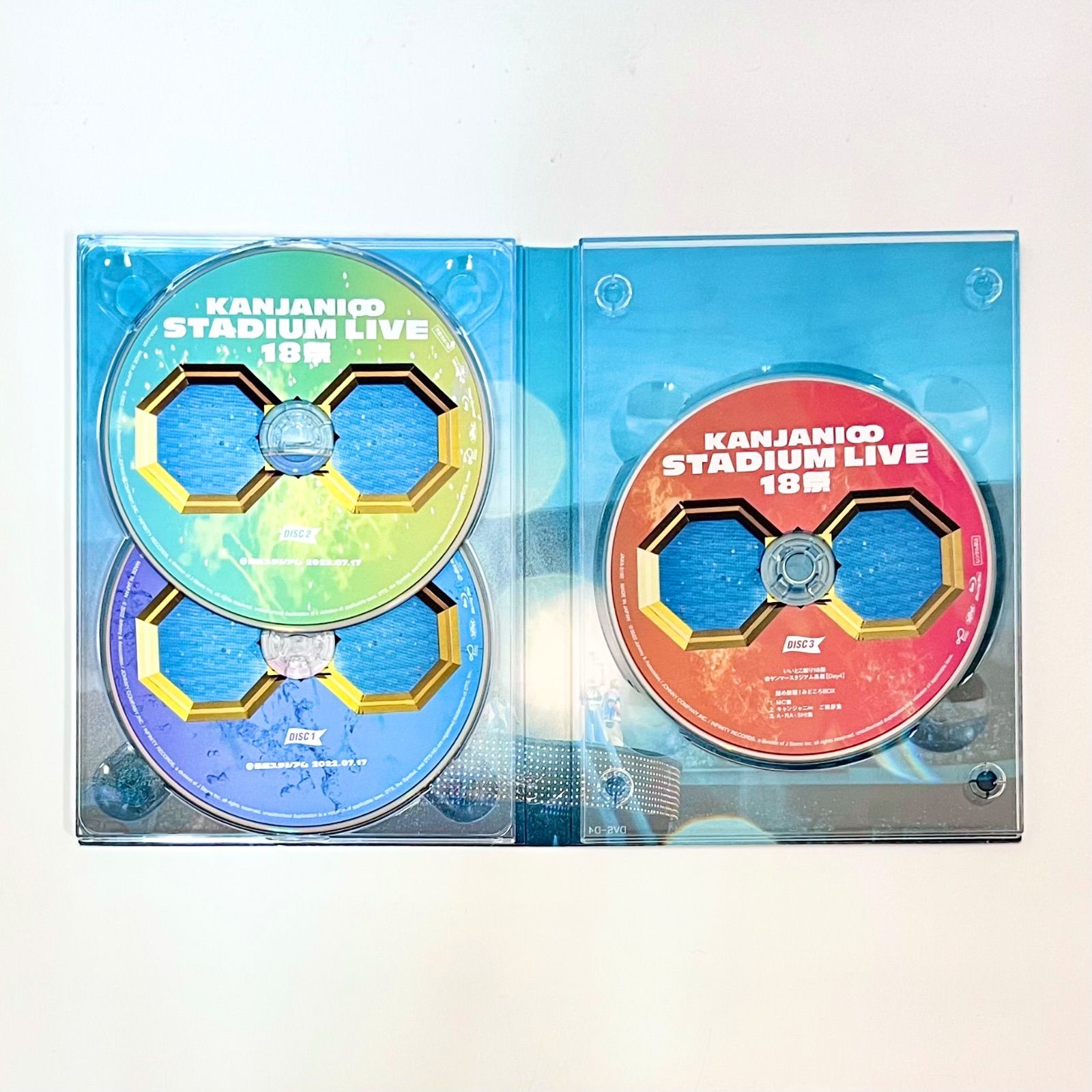 X4-76】△KANJANI∞ STADIUM LIVE 18祭 3枚組Blu-ray 初回限定盤B