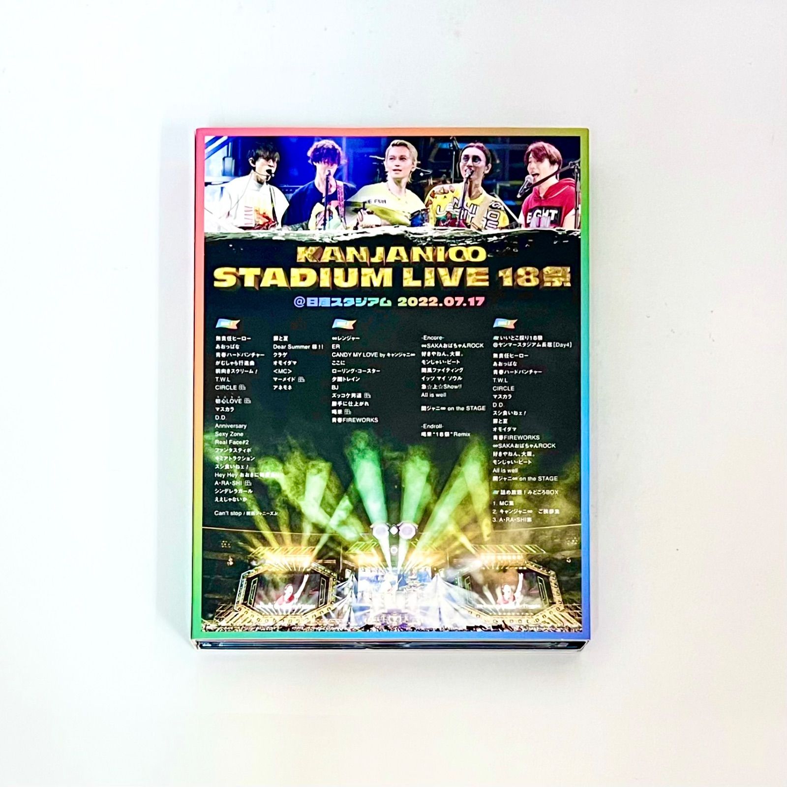 X4-76】△KANJANI∞ STADIUM LIVE 18祭 3枚組Blu-ray 初回限定盤B