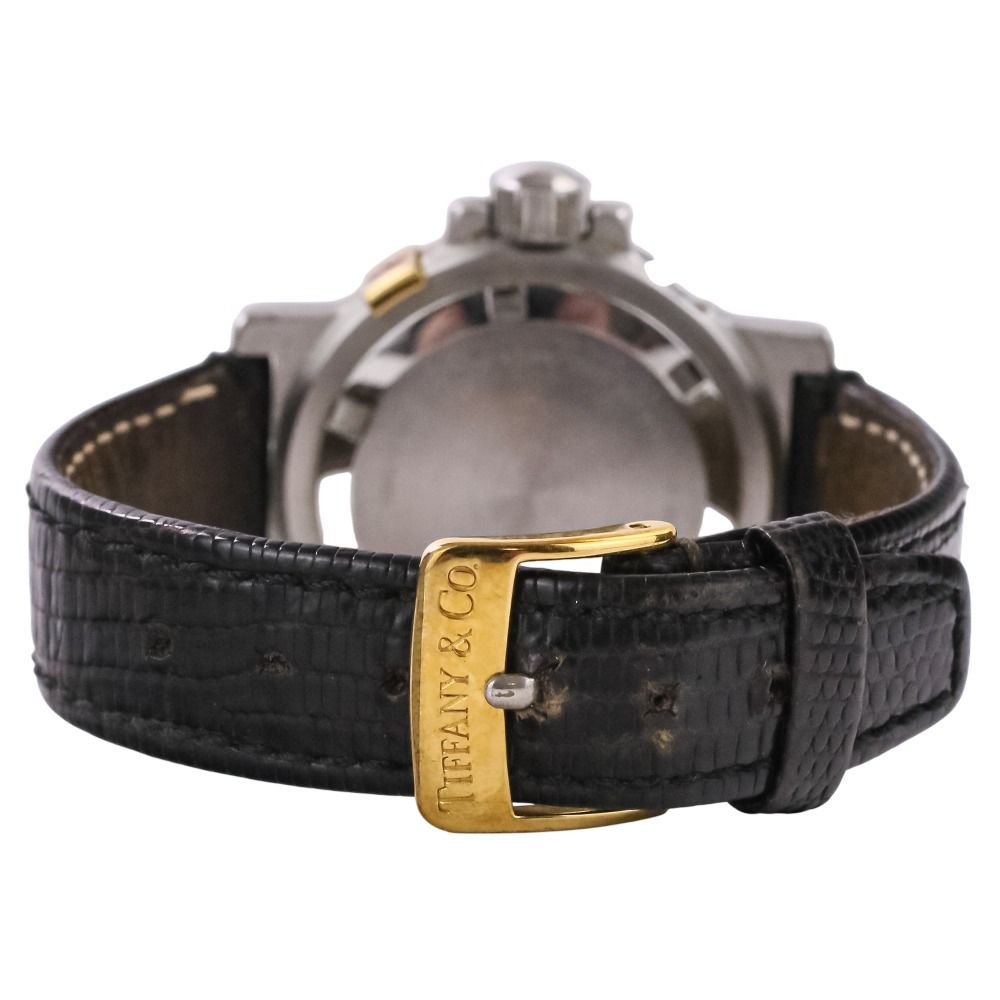 Tiffany & Co. ティファニー K18 × SS ダイバーウォッチ 腕時計