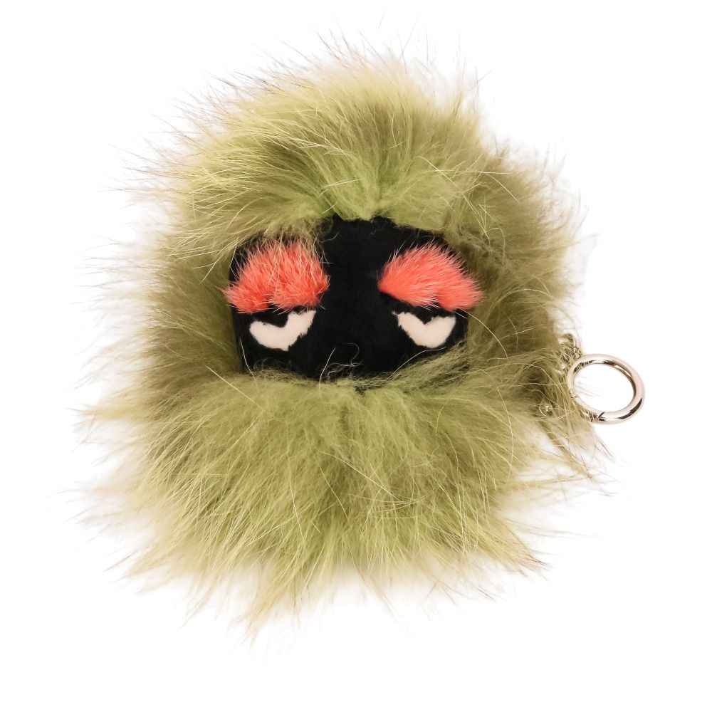 美品 FENDI フェンディ バッグバグズ モンスター ファー チャーム