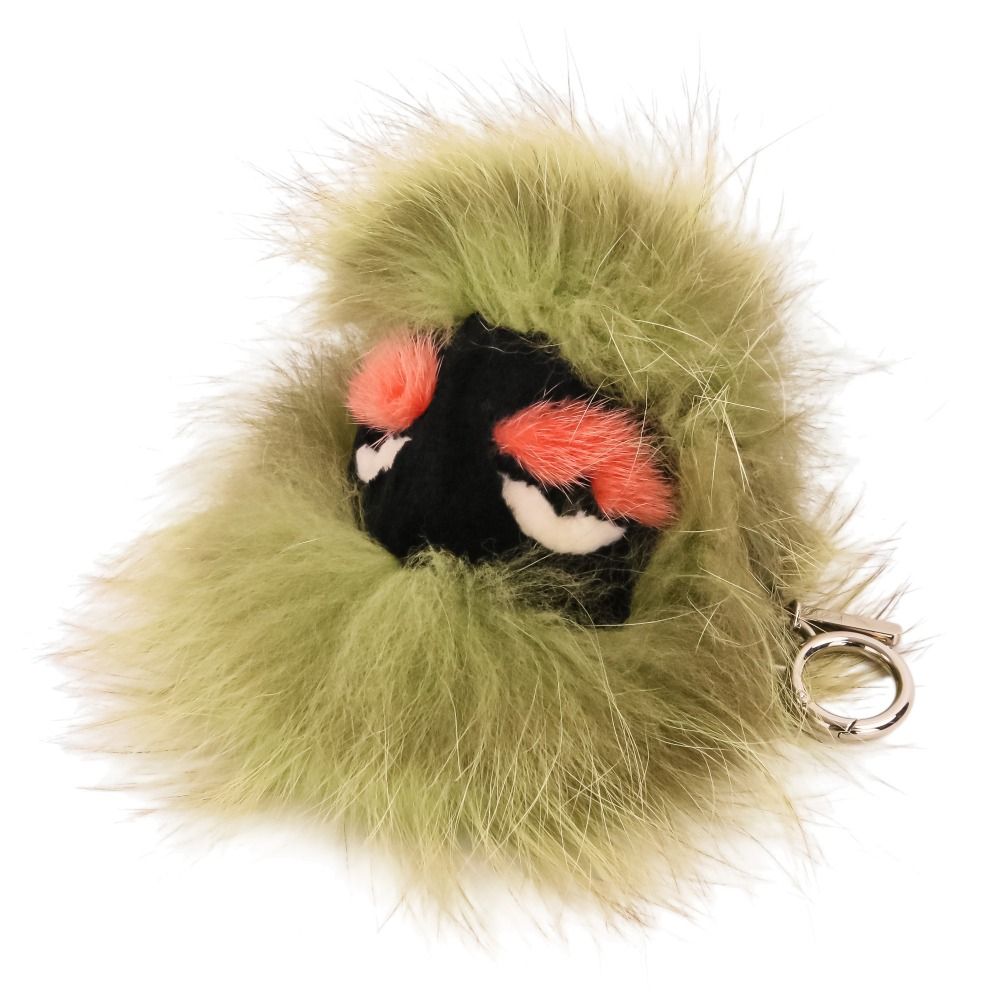 美品 FENDI フェンディ バッグバグズ モンスター ファー チャーム