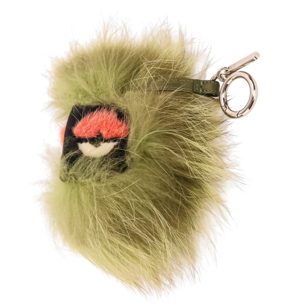 美品 FENDI フェンディ バッグバグズ モンスター ファー チャーム