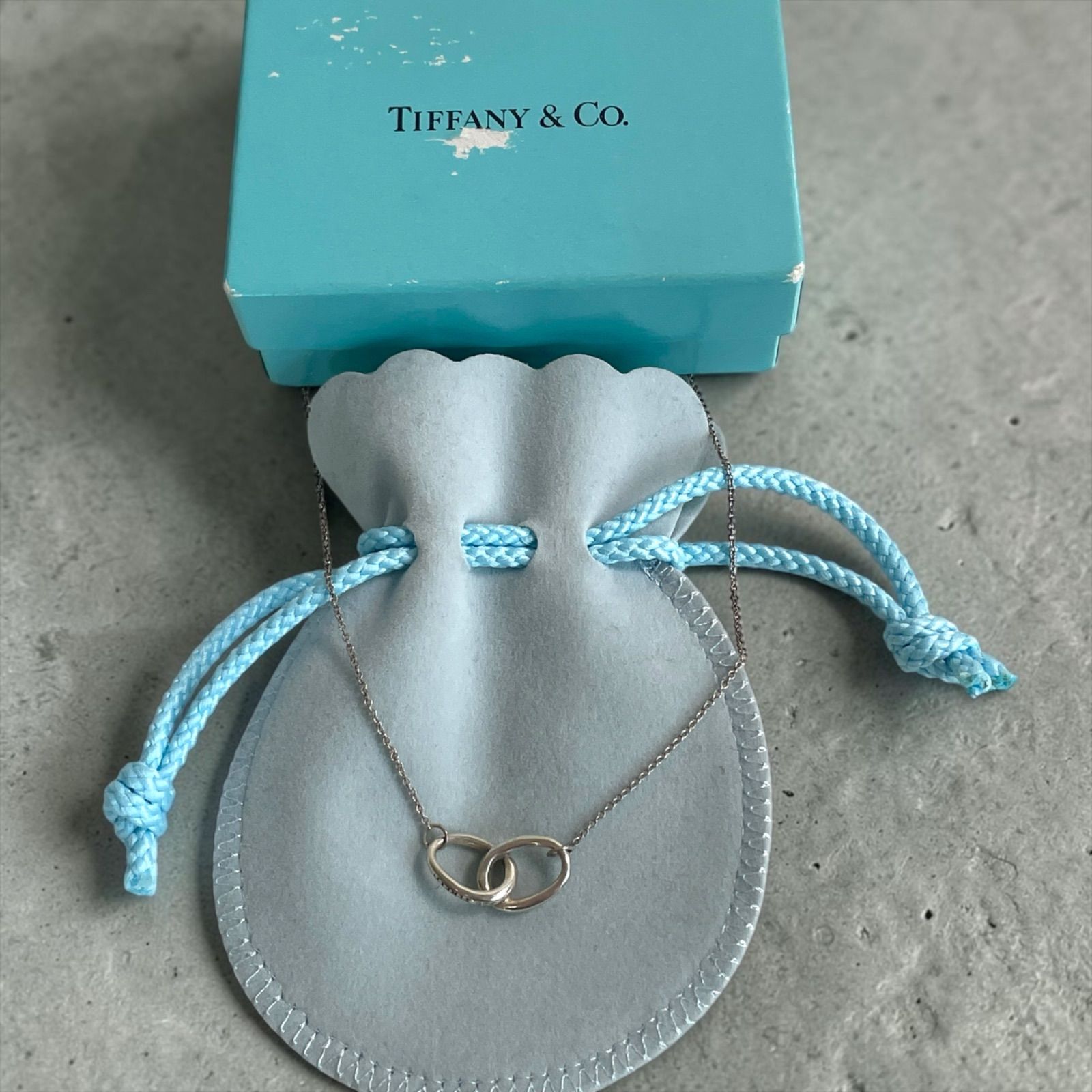 逸品】TIFFANY ティファニー ペレッティ ダブルループ ネックレス 
