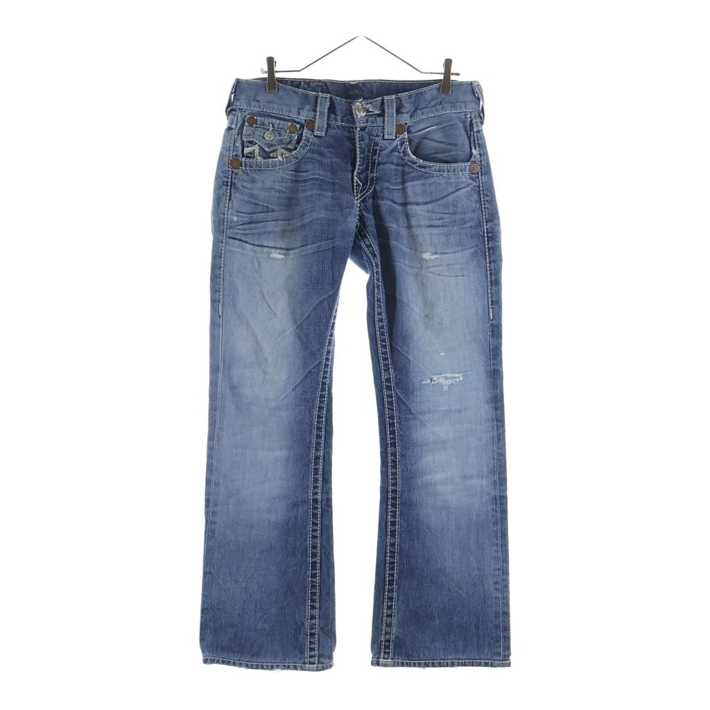 True Religion Rainbow デニムパンツ レインボーステッチ 2026年最新