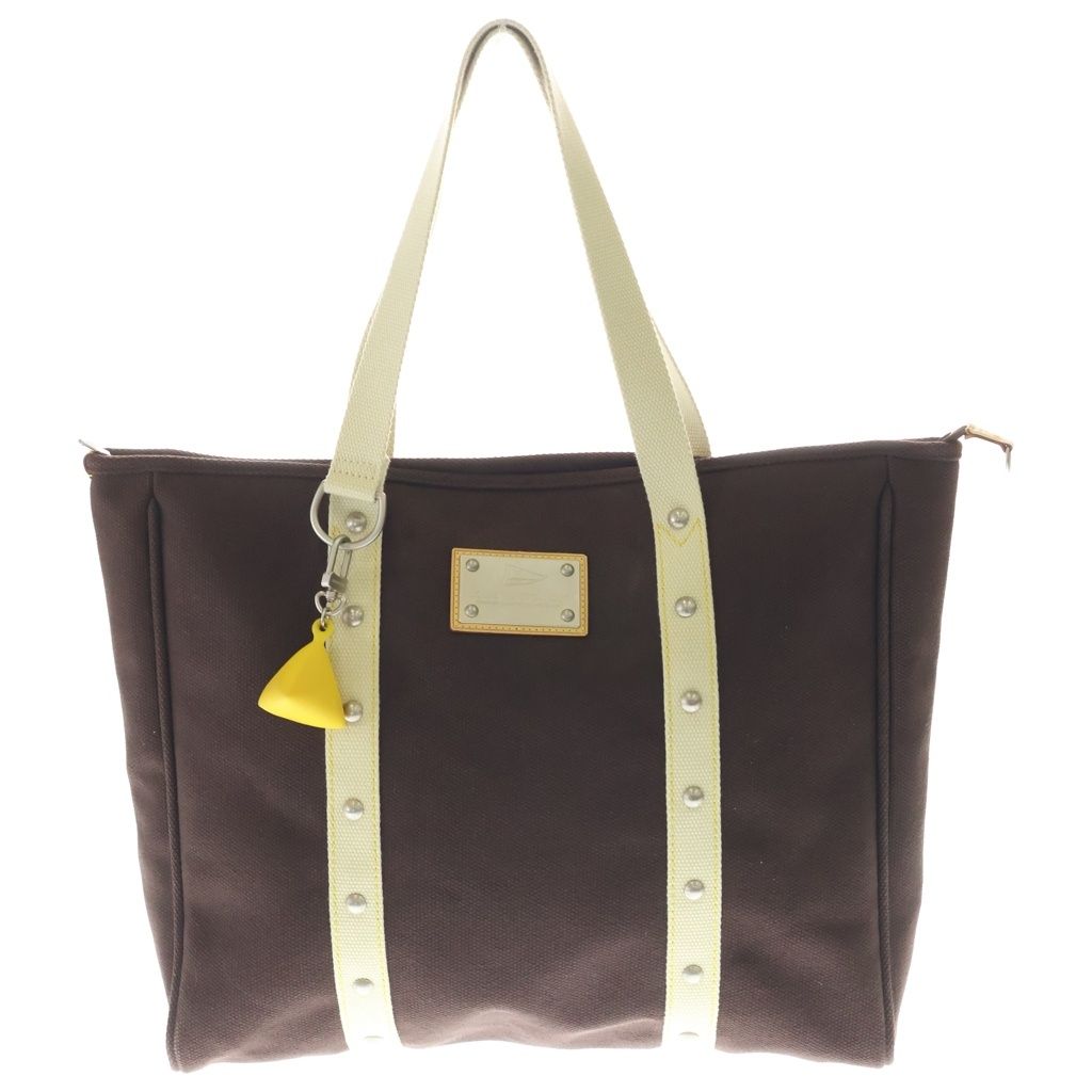 LOUIS VUITTON (ルイヴィトン) アンティグア カバGM トートバッグ ハンドバッグ ブラウン キャンバス M80662 シルバー金具
