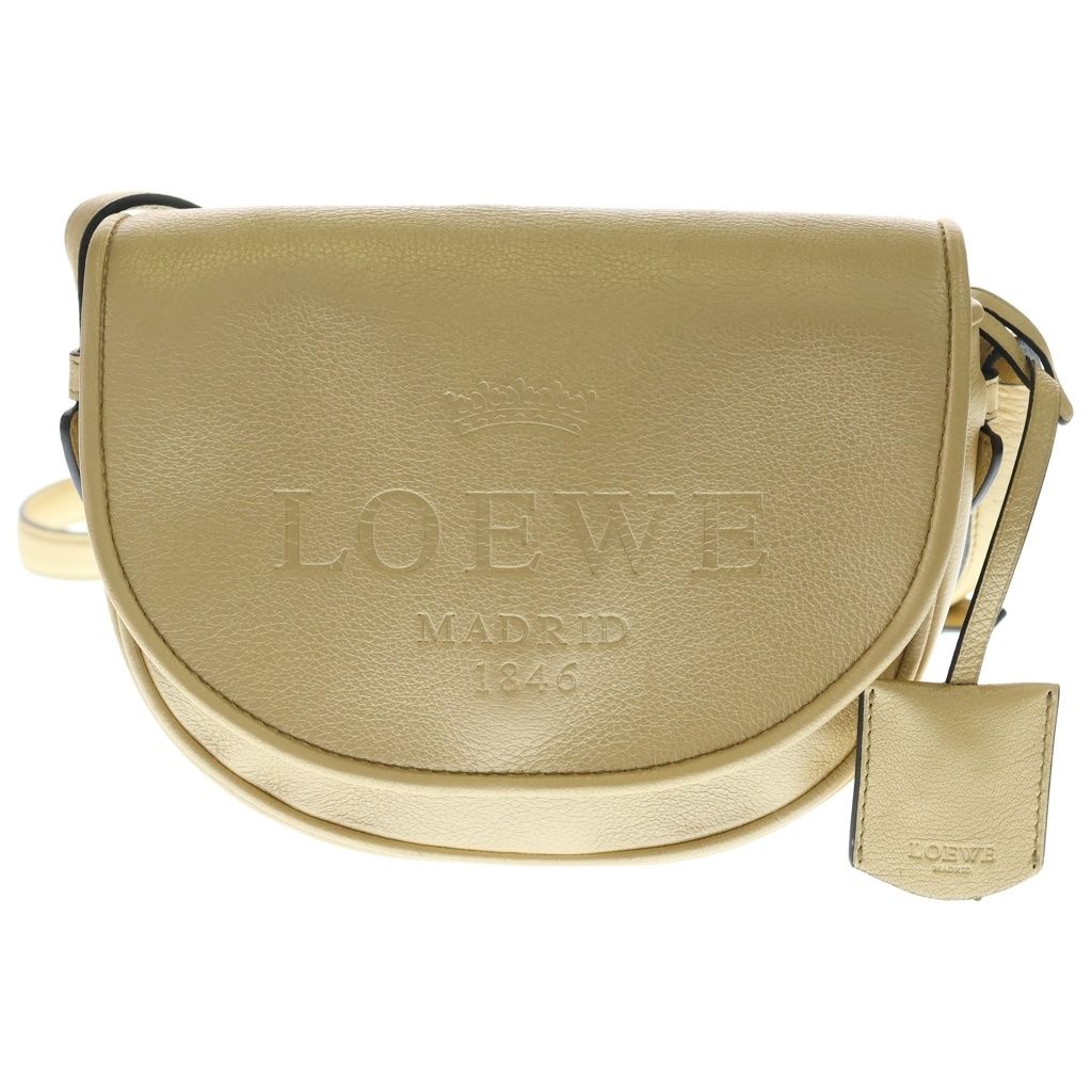 sevenr600cobra5様ロエベ ヘリテージ ショルダーバッグ ゴールド LOEWE (ロエベ) ヘリテージ ショルダーバック ゴールド金具 レザー