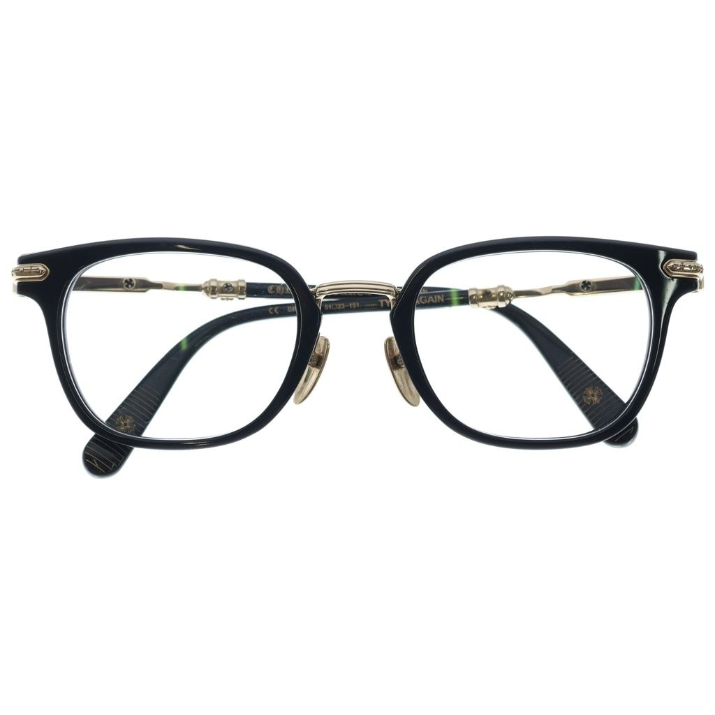 CHROME HEARTS (クロムハーツ) TYCOXAGAIN コンビネーションフレーム サングラス メガネ ブラック/ゴールド