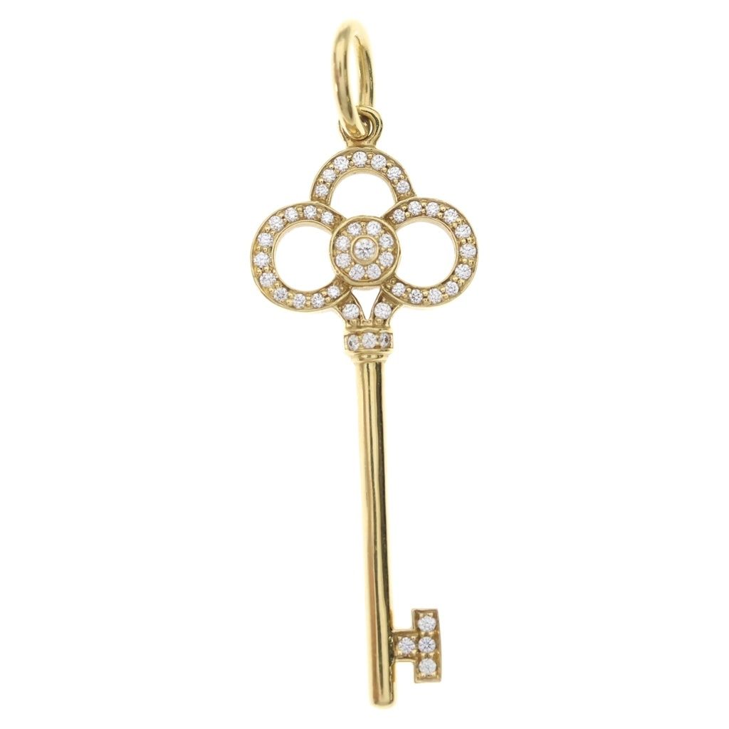 TIFFANY & Co. (ティファニー) クラウン キー ダイヤ ネックレストップ ペンダントトップ イエローゴールド Au750YG