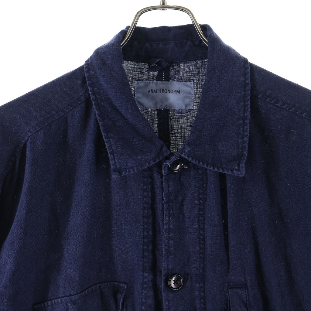 anachronorm (アナクローム) SULFUR DYED LINEN UTILITY JACKET 硫化