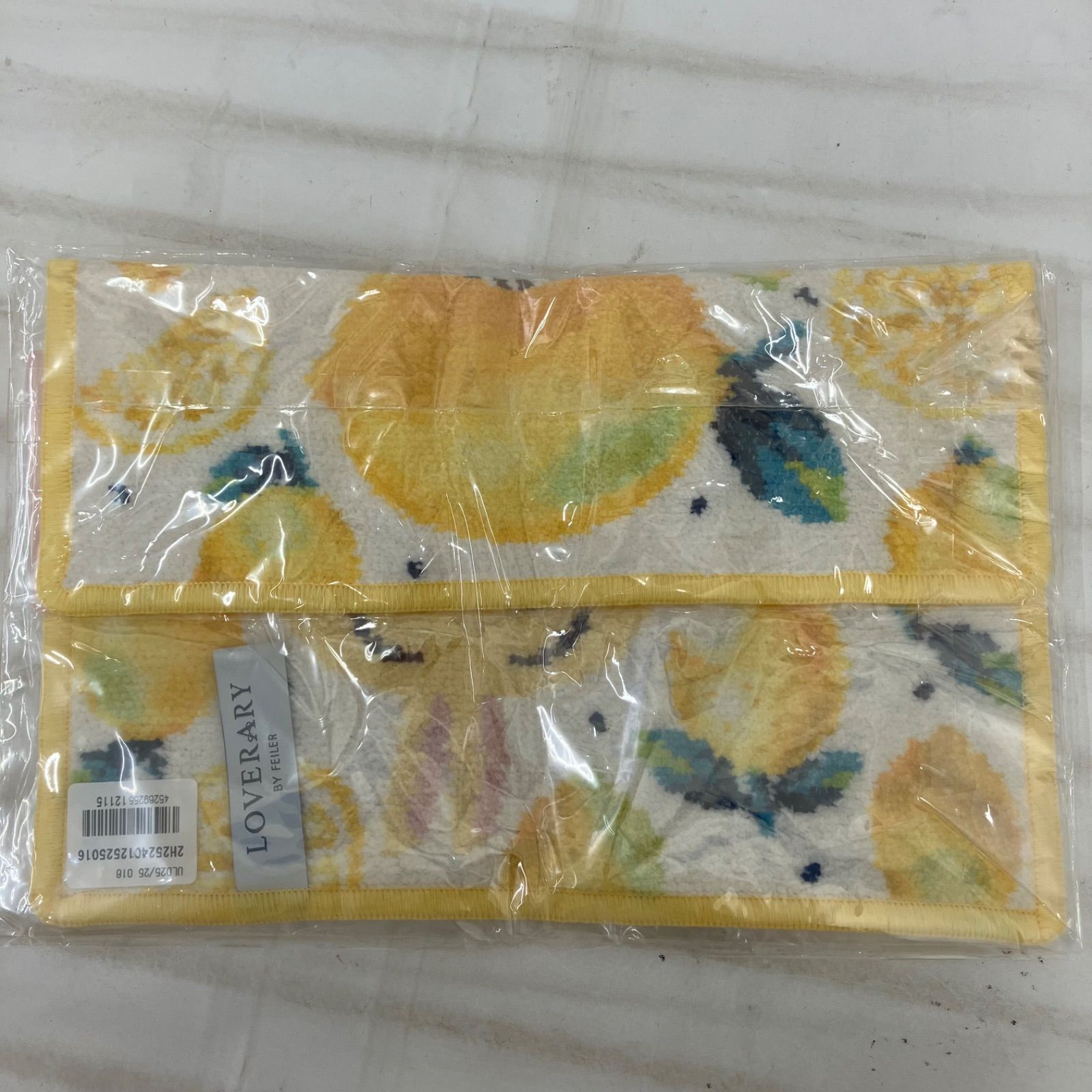 4222 【美品】 FEILER フェイラー シール付き ちいかわ うさぎ レモン
