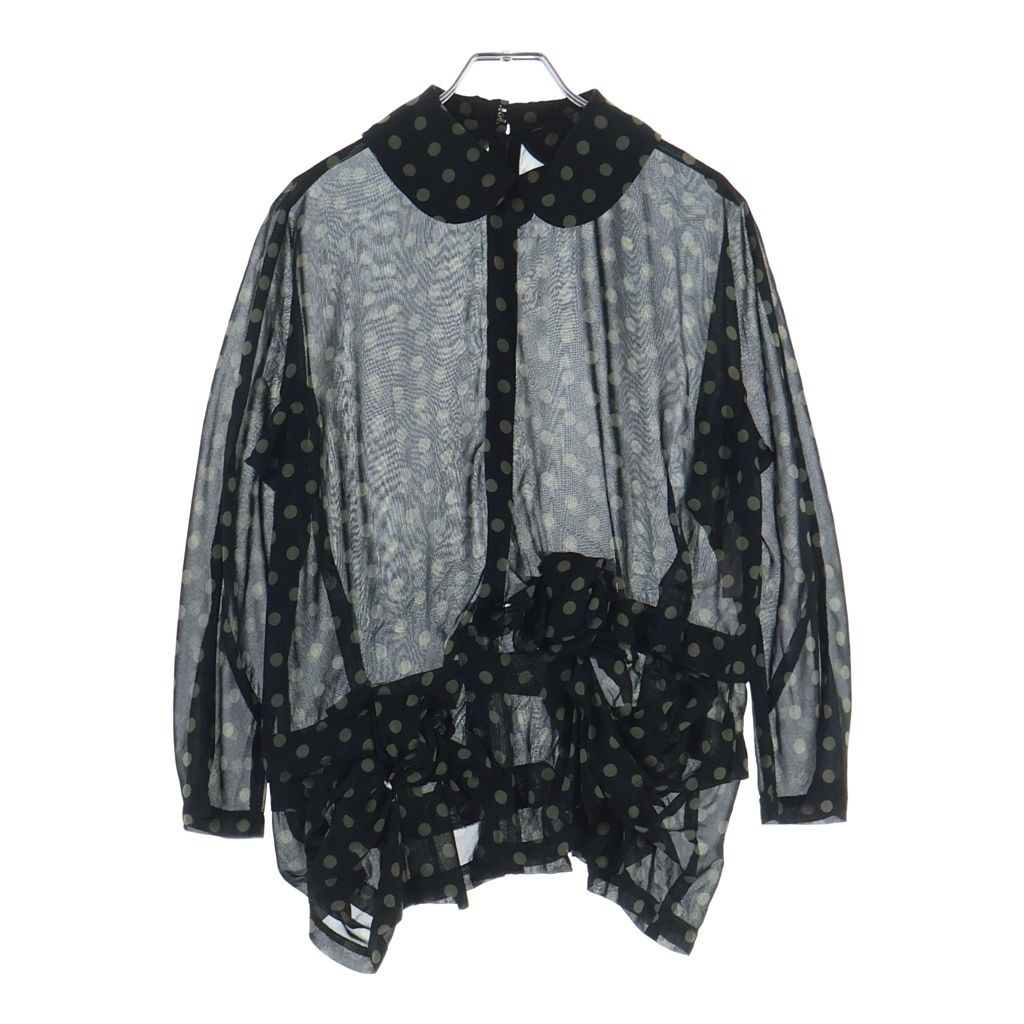 COMME des GARCONS COMME des GARCONS (コムデギャルソンコムデギャルソン) 13AW 立体リボン シースルー 長袖シャツ レディース RL-B014 AD2013