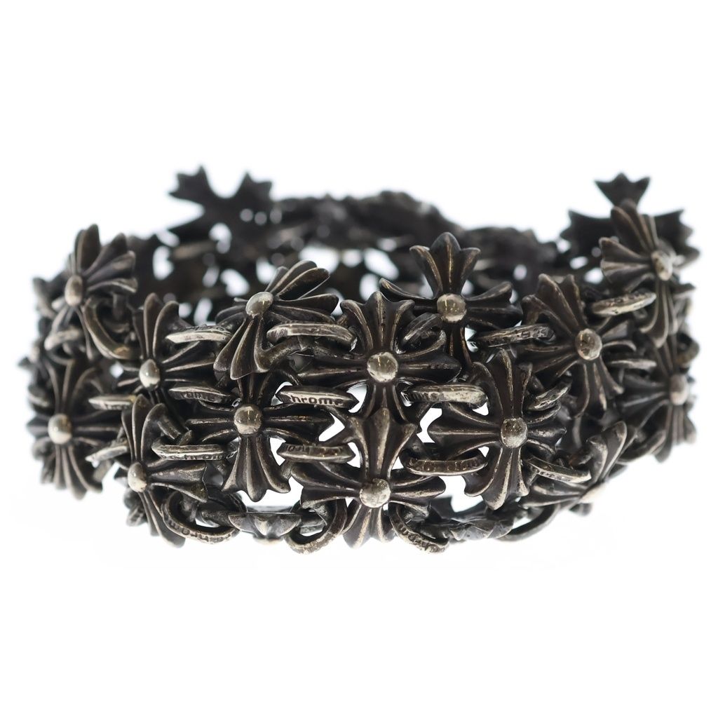 CHROME HEARTS (クロムハーツ) CHAIN MAIL CHプラス チェーンメイル ブレスレット シルバー