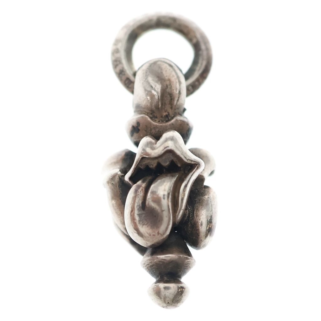 CHROME HEARTS (クロムハーツ) LT SWIVEL リップアンドタンスイベルチャーム シルバーネックレストップ