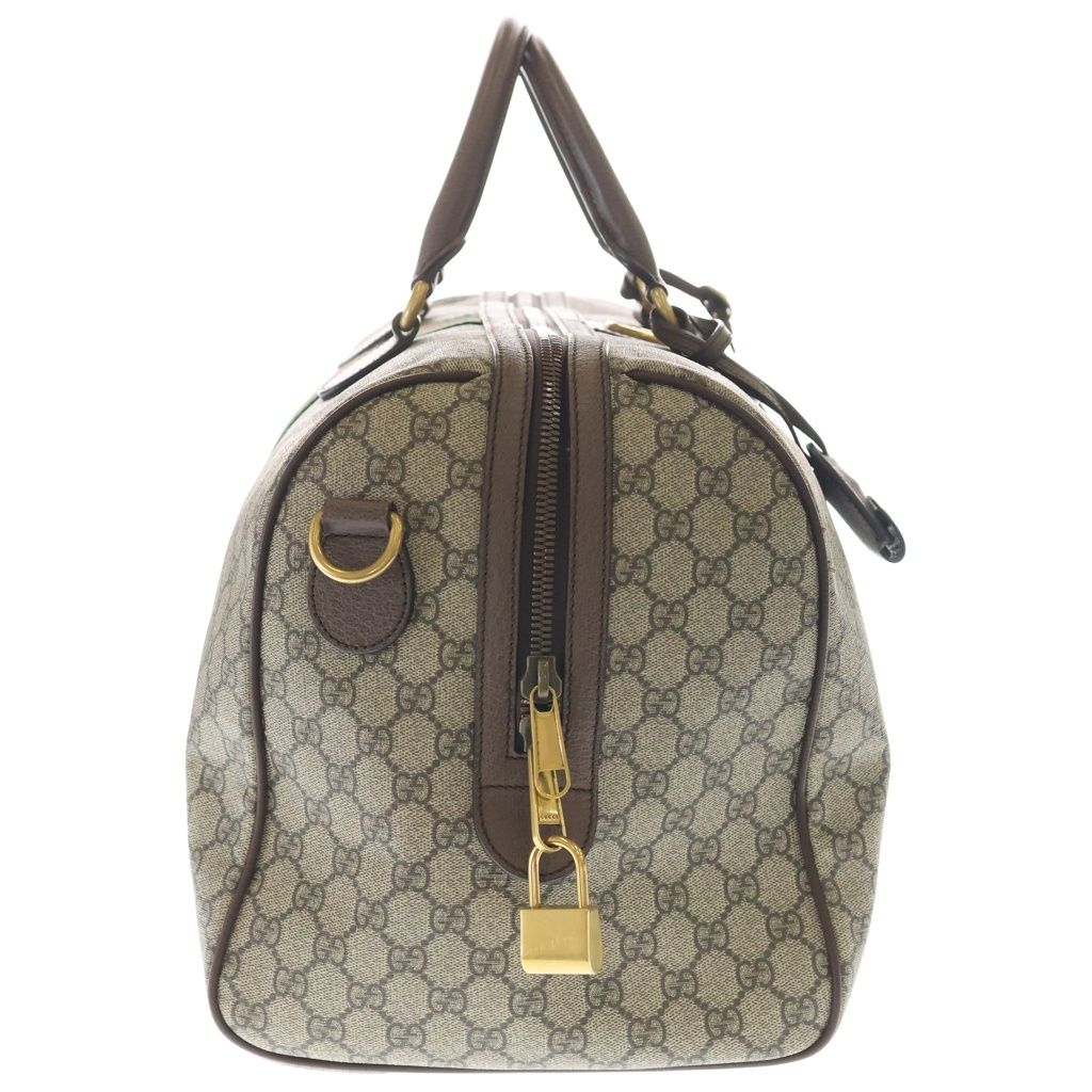 GUCCI (グッチ) GGスプリーム シェリーライン PVCレザー ボストン