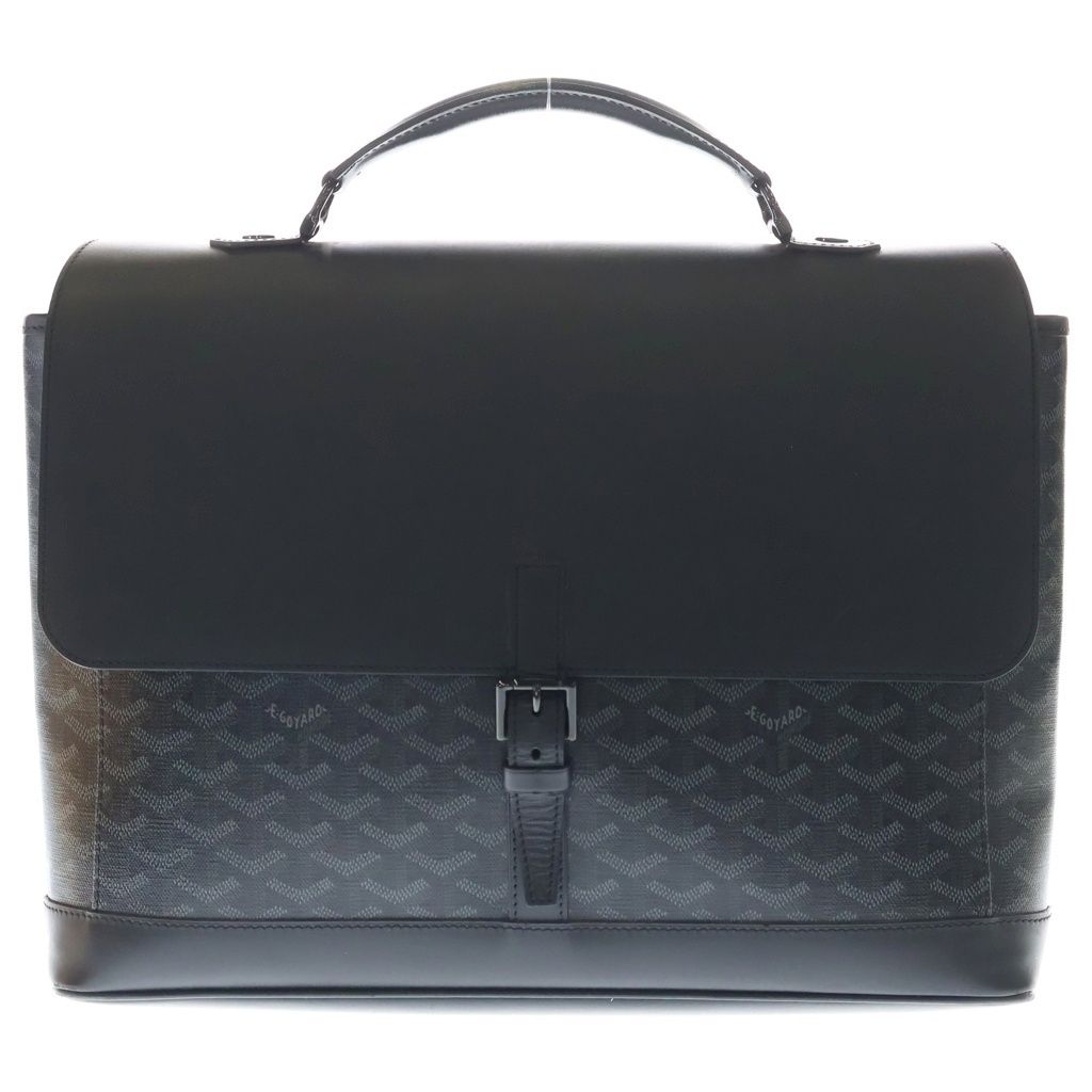 GOYARD (ゴヤール) シタダン PM ビジネスバッグ ハンドバッグ ブラック レザー ブラック金具 132,000円
