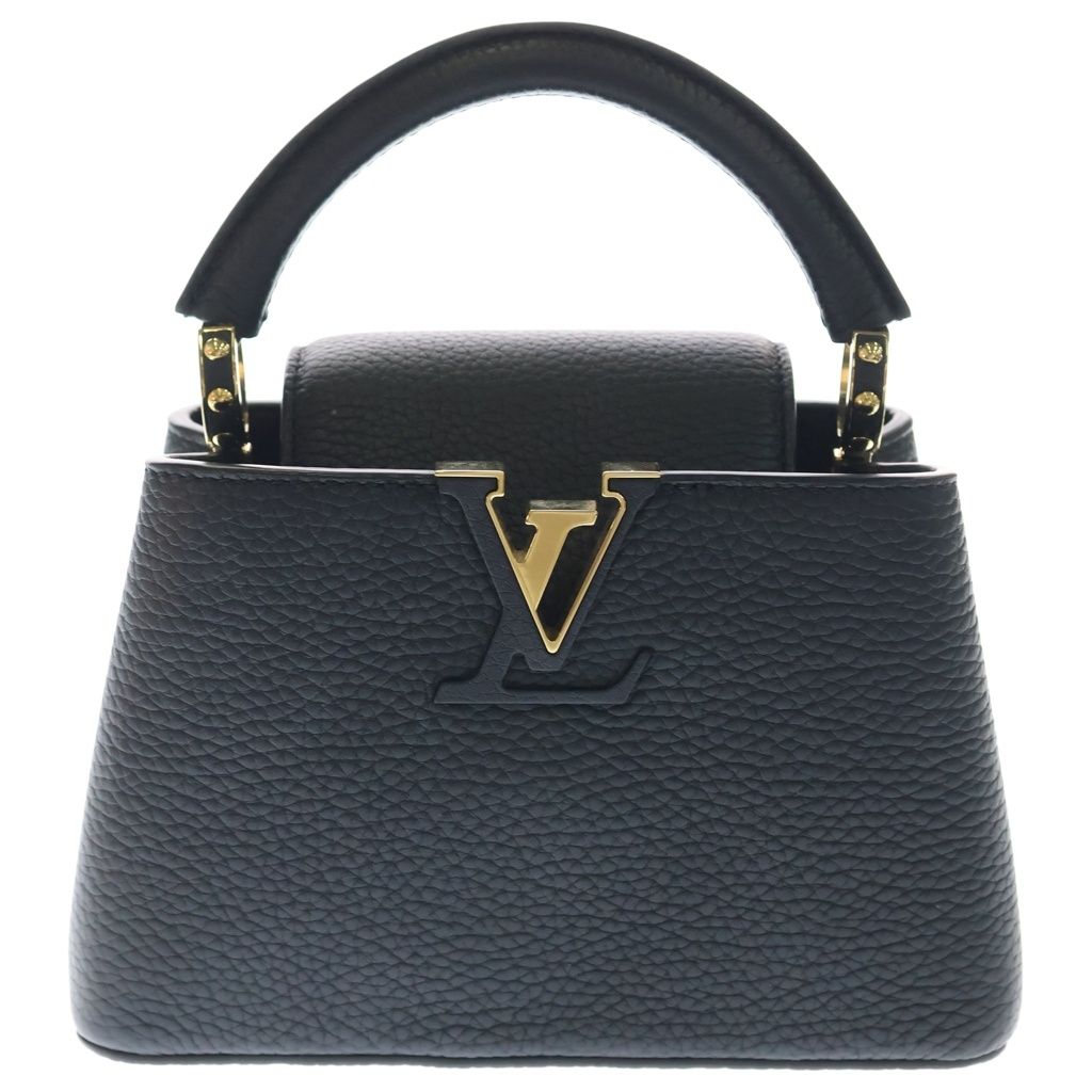 LOUIS VUITTON (ルイヴィトン) カプシーヌMINI ハンドバック 2way ショルダーバック トリヨンレザー ブラック M24729
