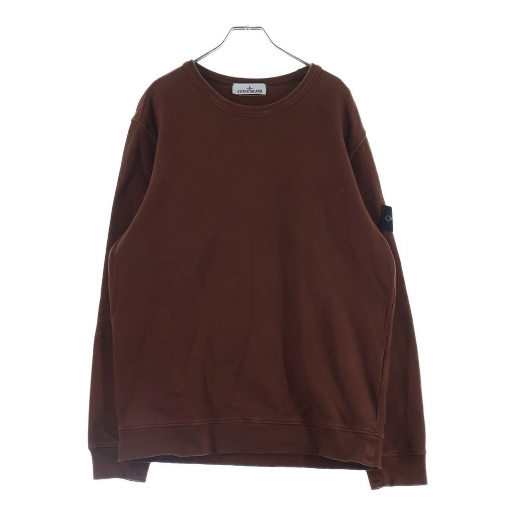 STONE  ストーンアイランド 23AW Logo Patch Sweatshirt ロゴパッチスウェットシャツ トレーナー ブラウン 791562420 STONE ISLAND (ストーンアイランド) 23AW Logo Patch Sweatshirt