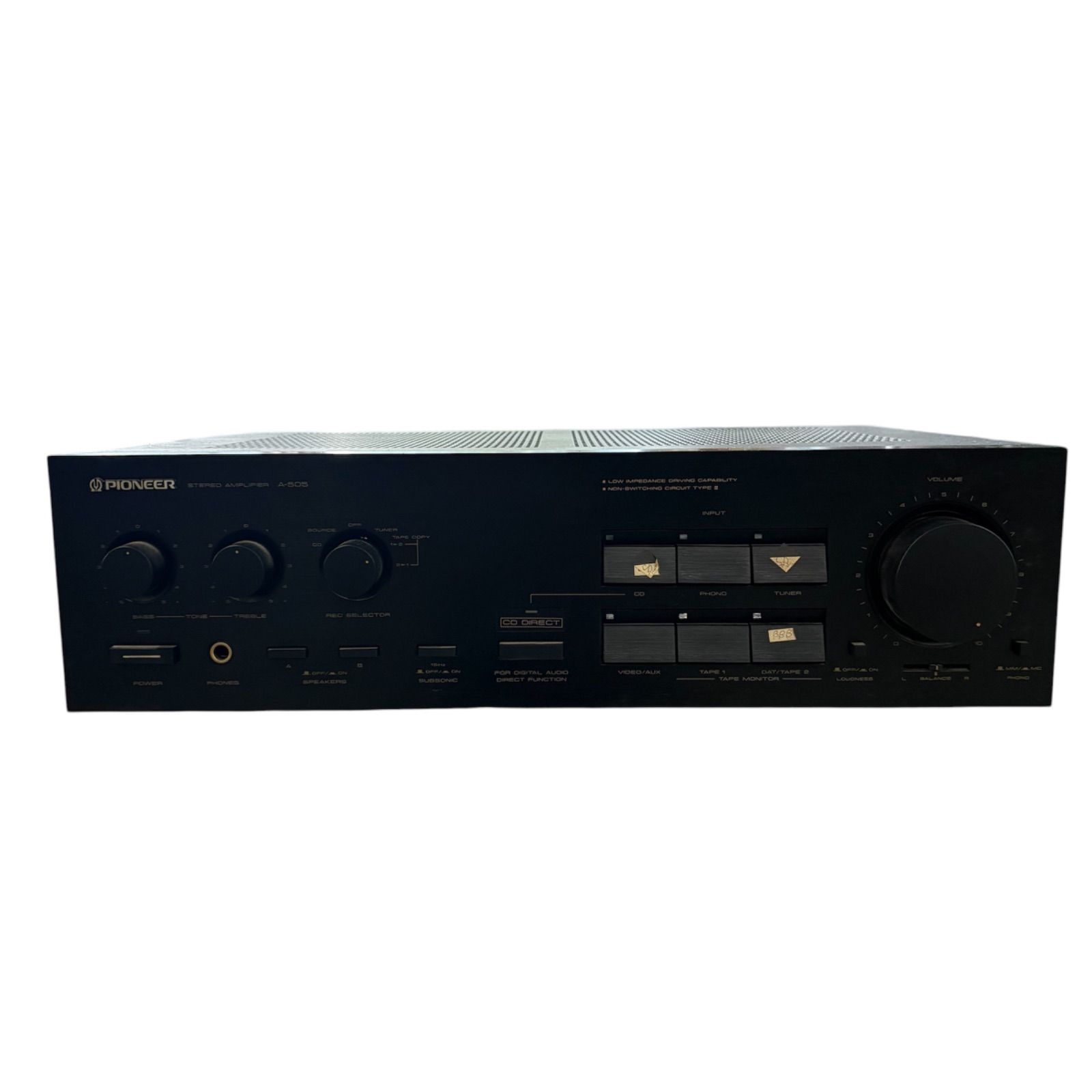 希少】Pioneer A-505 プリメインアンプ ステレオアンプ シルバー
