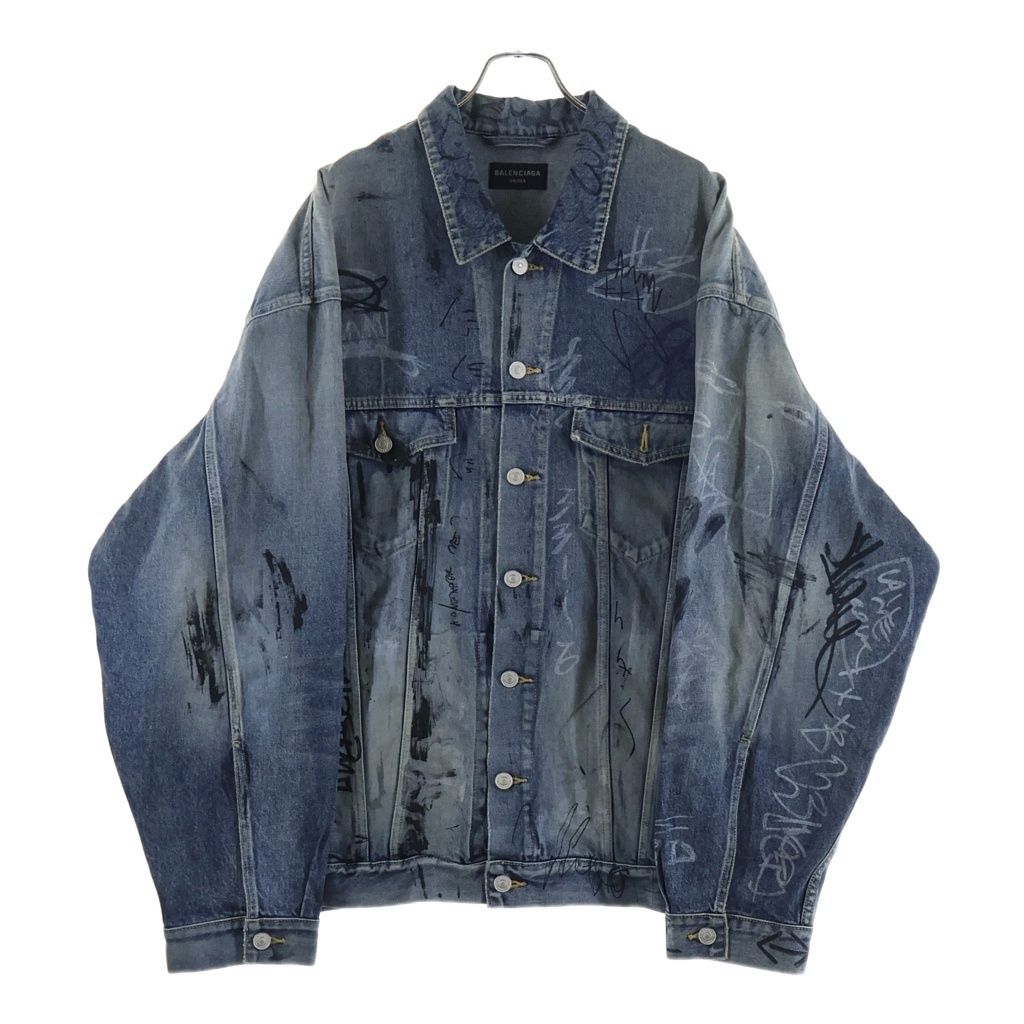 BALENCIAGA (バレンシアガ) 23AW GRAFFITI OVERSIZED JACKET IN LIGHT