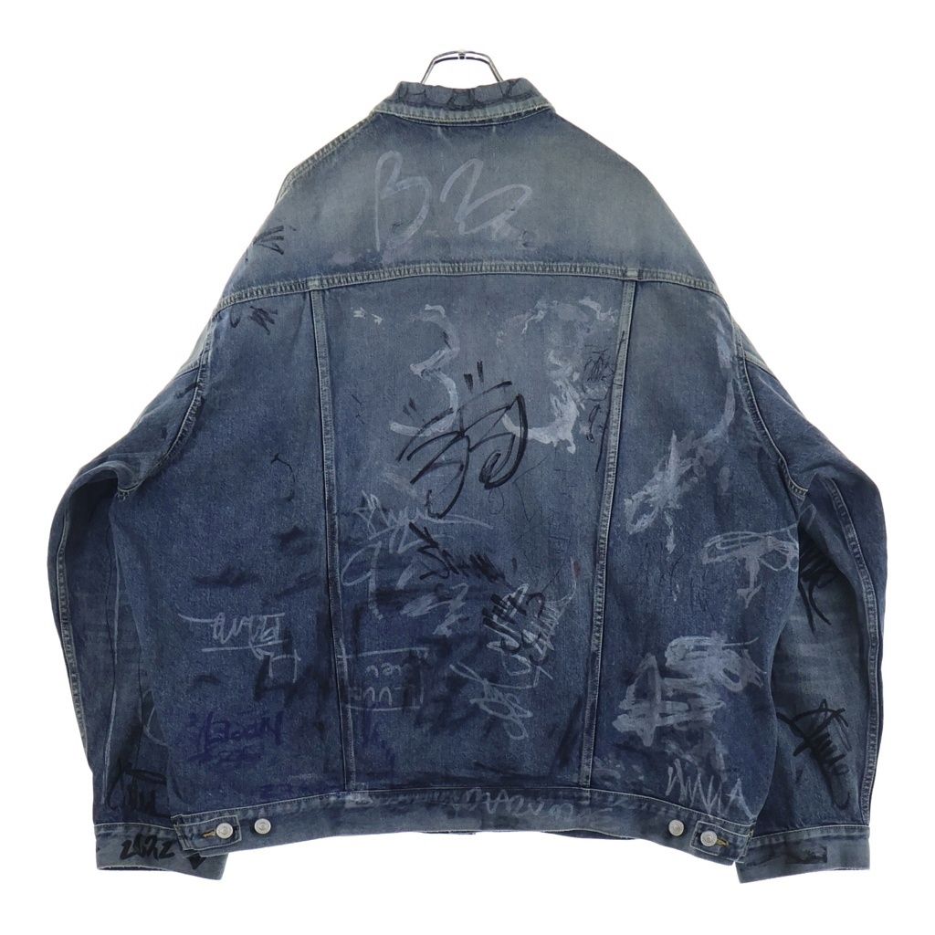 BALENCIAGA (バレンシアガ) 23AW GRAFFITI OVERSIZED JACKET IN LIGHT