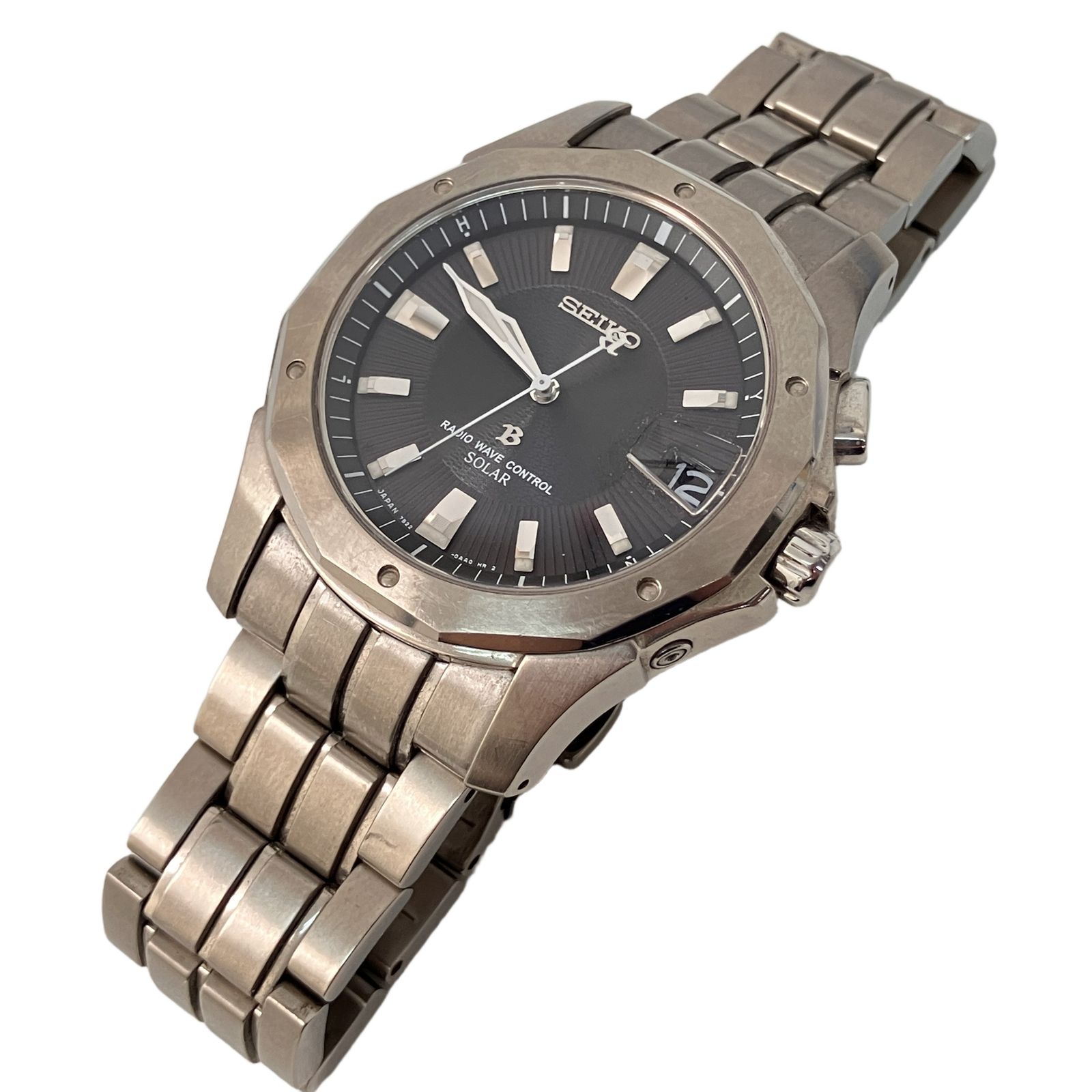 SEIKO セイコー 7B22-0AC0 ブライツ 電波ソーラー 腕時計 中古 Z11457569