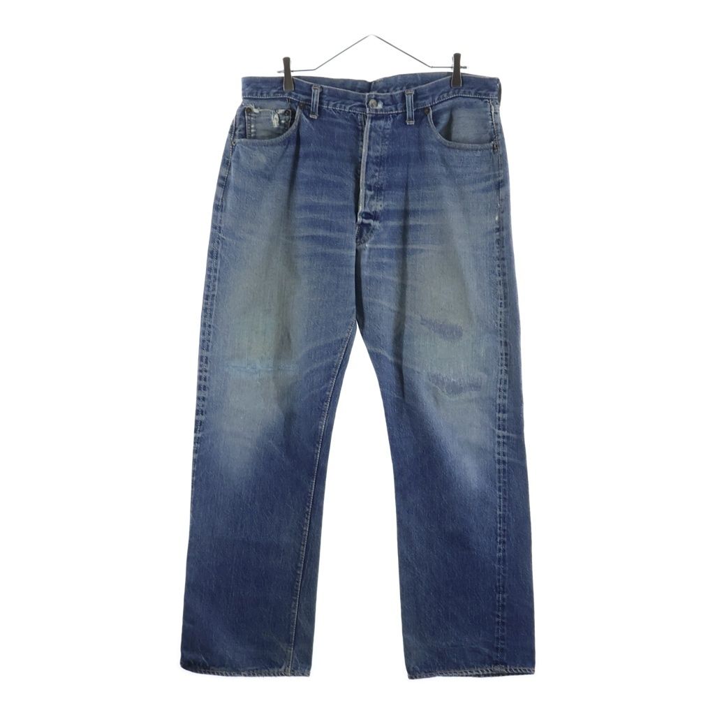 Levi's (リーバイス) 50S 501XX ギャラ入り 紙パッチ BIGE 両面タフ ボタンフライデニムパンツ インディゴ