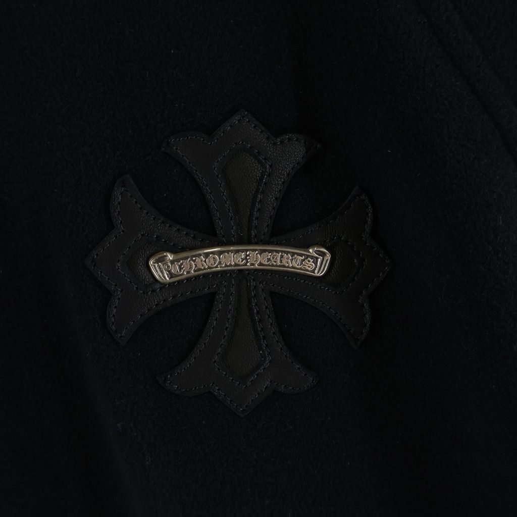 CHROME HEARTS クロムハーツ GRP Y NOT DETENTION CHパッチ プルオーバーフリースパーカー ブラック CHROME HEARTS (クロムハーツ) GRP Y NOT DETENTION CHパッチ プル