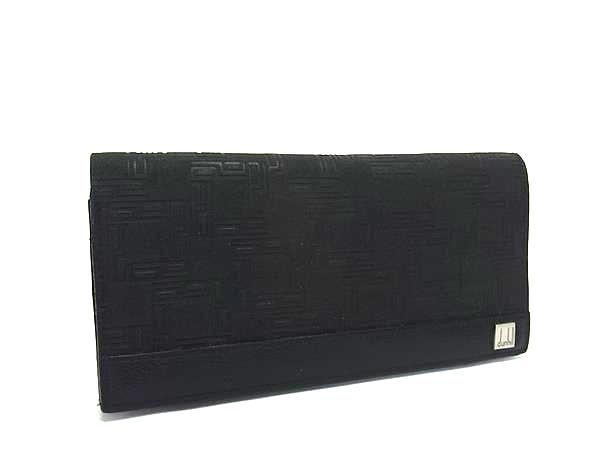 dunhill ダンヒル ディーエイト PVC×レザー 二つ折り 長財布